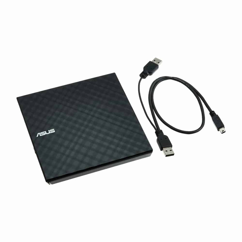 (image for) ASUS LITE External Slimline DVD x8 Re-Writer USB and JVC DVD-R Printable DVD 50-Pack Bundle